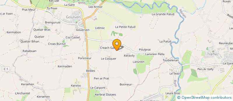 localisation de l'entreprise EARL FAVE  GOULVEN