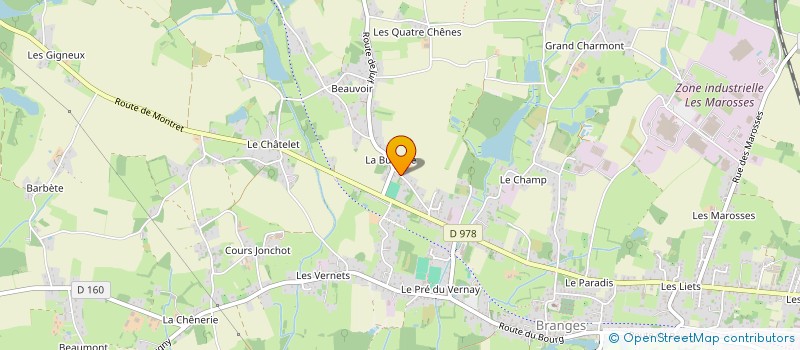 localisation de l'entreprise EARL FAVIER MARTIAL  BRANGES