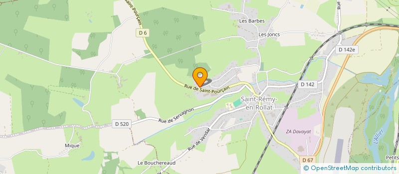 localisation de l'entreprise EARL FAYARD  SAINT-REMY-EN-ROLLAT