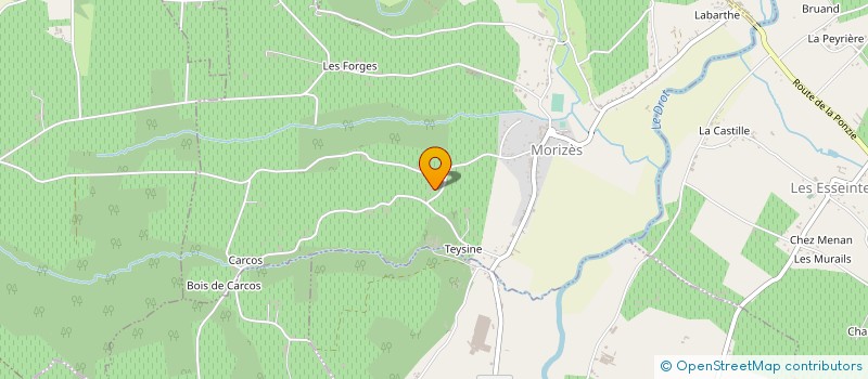 localisation de l'entreprise EARL FAZEMBAT  MORIZES