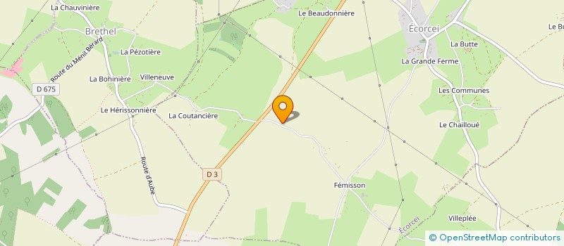 localisation de l'entreprise EARL FEMISSON à ECORCEI
