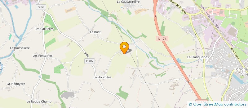 localisation de l'entreprise EARL FERME AVICOLE DU VAL DE VIRE à CONDE-SUR-VIRE
