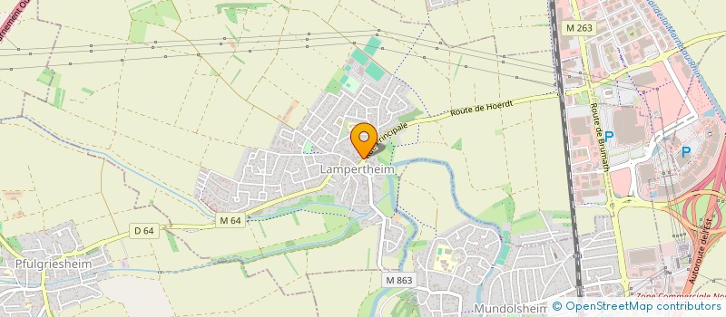 localisation de l'entreprise EARL FERME BAUER  LAMPERTHEIM