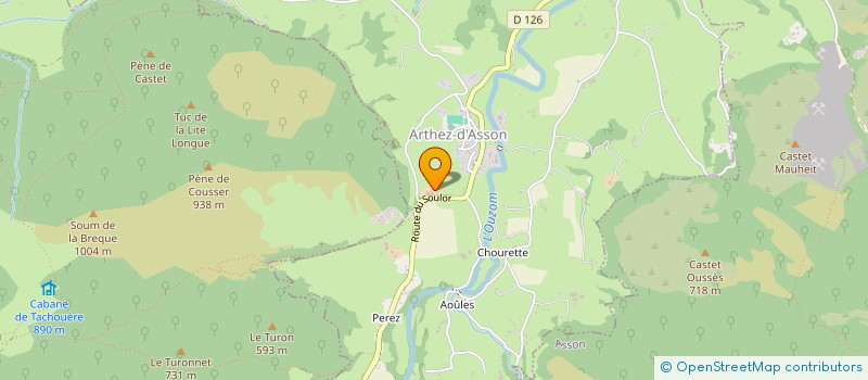 localisation de l'entreprise EARL FERME CLARIA à ARTHEZ-D'ASSON