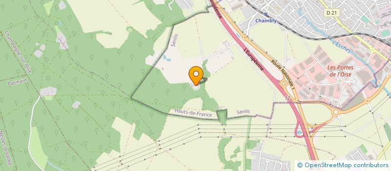 localisation de l'entreprise EARL  FERME D'AMBLAINCOURT  CHAMBLY