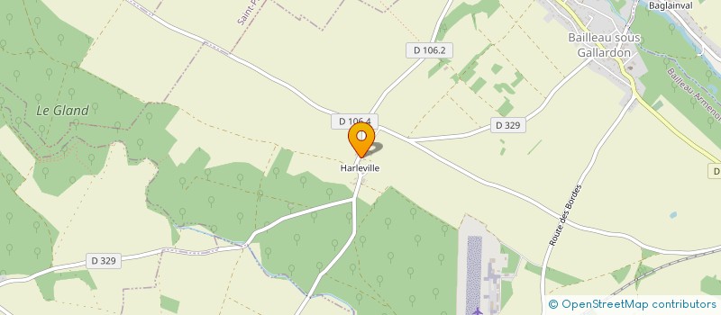 localisation de l'entreprise EARL FERME D'HARLEVILLE à BAILLEAU-ARMENONVILLE