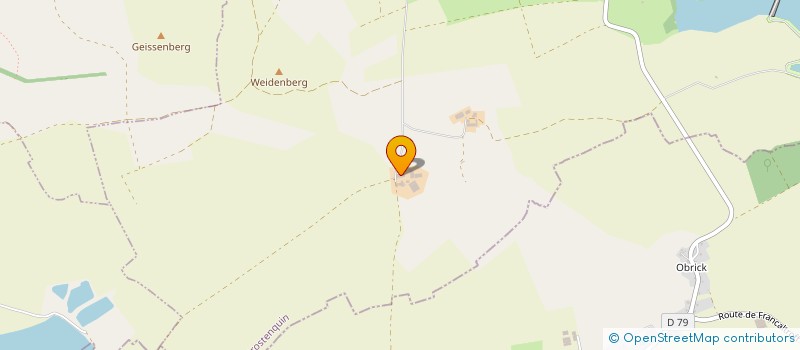 localisation de l'entreprise EARL FERME DE BENING  GROSTENQUIN