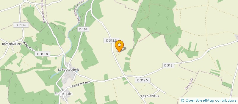 localisation de l'entreprise EARL FERME DE CHAMPILLON à ESCORPAIN