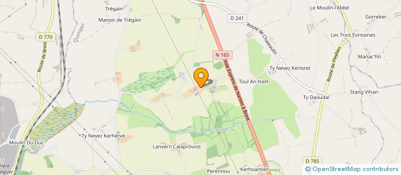 localisation de l'entreprise EARL FERME DE KERHEU à BRIEC