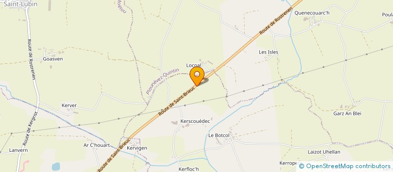 localisation de l'entreprise EARL FERME DE KERMOEL à PLOUGUERNEVEL