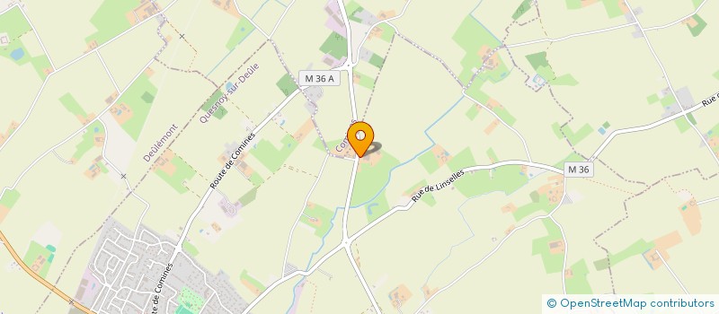 localisation de l'entreprise EARL FERME DE LA CLARINE à QUESNOY SUR DEULE