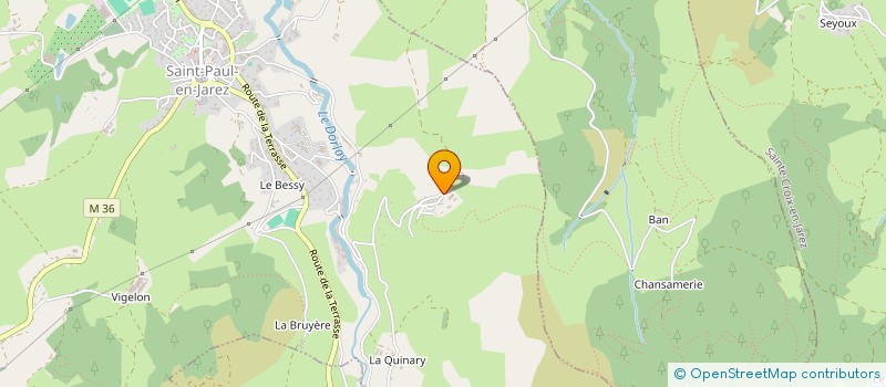 localisation de l'entreprise EARL FERME DE LA CORNE DOREE  SAINT-PAUL-EN-JAREZ