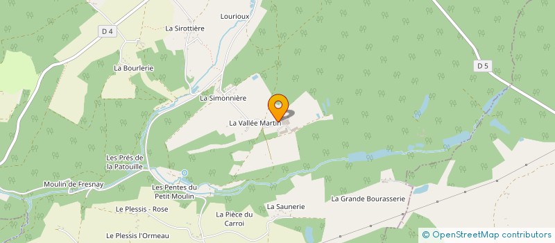 localisation de l'entreprise EARL FERME DE LA FOUCAUDIERE à NOUZILLY