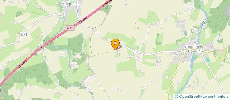 localisation de l'entreprise EARL FERME DE LA JOUANNERIE  CHEMIRE-LE-GAUDIN