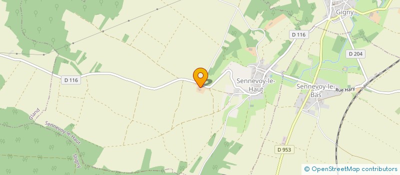 localisation de l'entreprise EARL FERME DE LA MONTAGNE  SENNEVOY-LE-HAUT