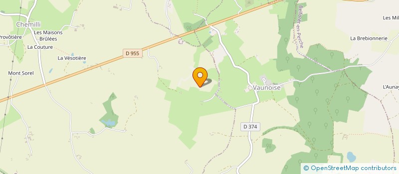 localisation de l'entreprise EARL FERME DE LA PIPONNERIE à BELFORET-EN-PERCHE