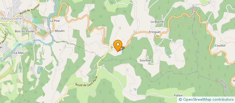 localisation de l'entreprise EARL FERME DE LEYRISSE à CHAMPIS