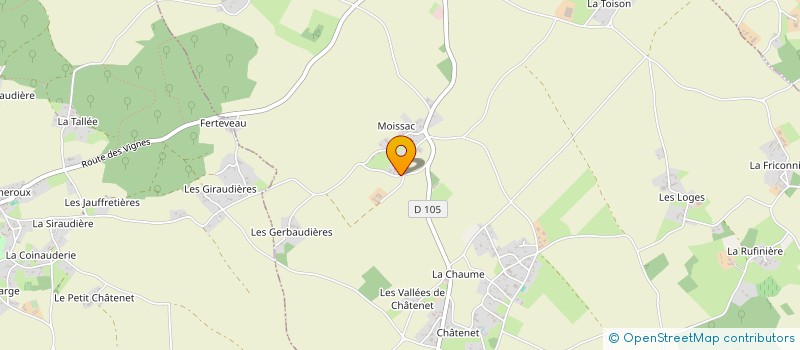 localisation de l'entreprise EARL FERME DE MOISSAC à SAINT-VINCENT-LA-CHATRE