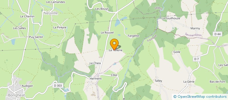 localisation de l'entreprise EARL FERME DE PALAIRE HAUT  FAYET-LE-CHATEAU