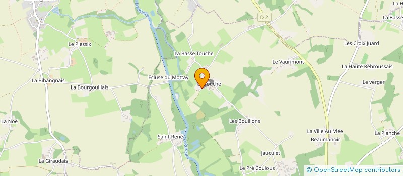 localisation de l'entreprise EARL FERME DES AULNAYS à EVRAN