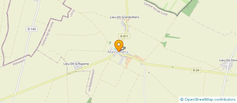 localisation de l'entreprise EARL FERME DES CARNEAUX à LE MALESHERBOIS