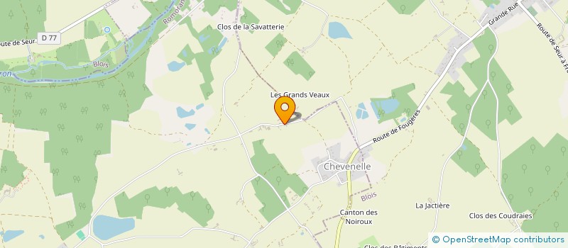 localisation de l'entreprise EARL FERME DES MOTTEUX  LE CONTROIS-EN-SOLOGNE