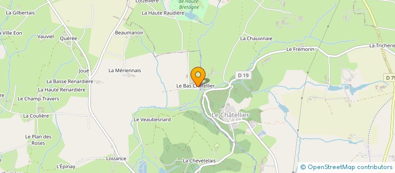 localisation de l'entreprise EARL FERME DU BAS CHATELLIER à SAINT-GERMAIN-EN-COGLES