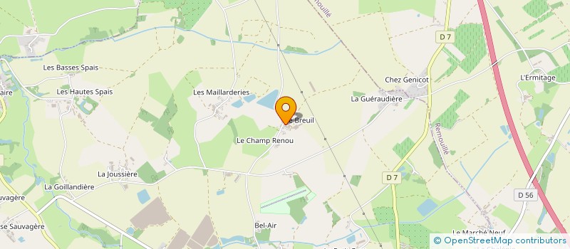 localisation de l'entreprise EARL FERME DU BREUIL à LA PLANCHE