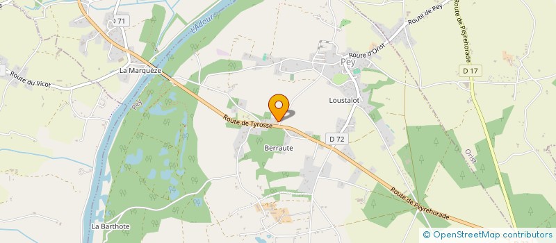 localisation de l'entreprise EARL FERME DU PELERIN à PEY