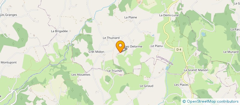 localisation de l'entreprise EARL FERME DU PERRIER à LONGESSAIGNE