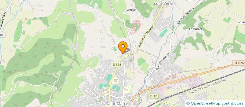 localisation de l'entreprise EARL FERME DU SAVOURET à SAINT-MARCELLIN