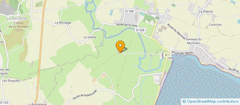 localisation de l'entreprise EARL FERME DU THOT à SAINT-VAAST-LA-HOUGUE