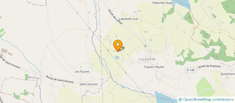 localisation de l'entreprise EARL FERME LA CAMPELIERE à LACEPEDE