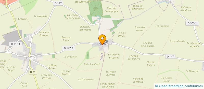localisation de l'entreprise EARL FERME VAN DER HEYDEN à BROUE