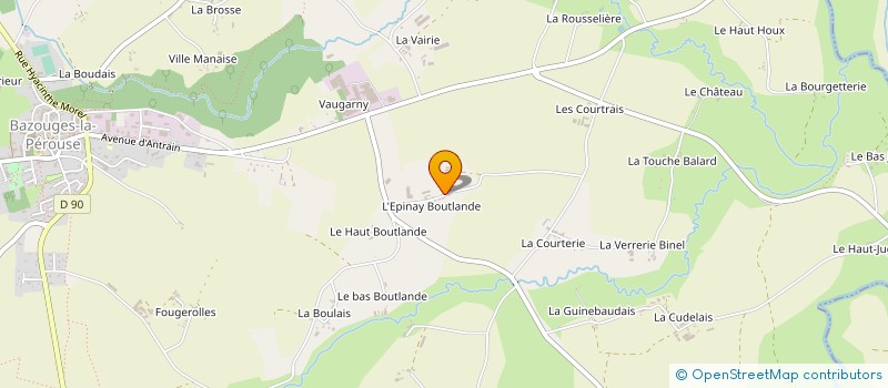 localisation de l'entreprise EARL FESNOUX à BAZOUGES-LA-PEROUSE