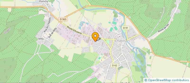 localisation de l'entreprise EARL FEUILLEBOIS JEAN-CLAUDE ET FILS  CHABLIS