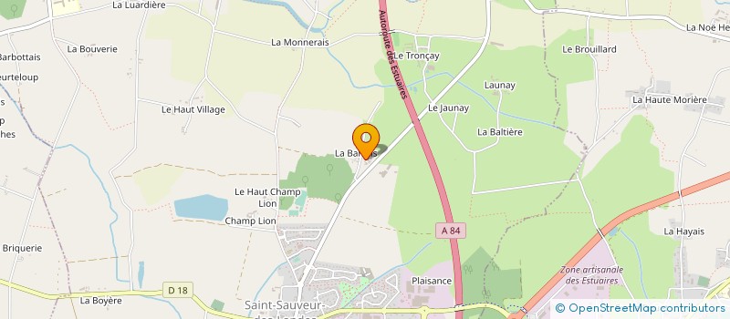 localisation de l'entreprise EARL FEVRIER à SAINT-SAUVEUR-DES-LANDES