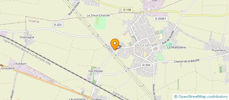 localisation de l'entreprise EARL FIEF DU PRETRE  LA JARRIE