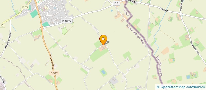 localisation de l'entreprise EARL FIERS  HONDSCHOOTE