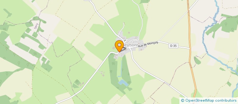 localisation de l'entreprise EARL FLANDRIN-THIRIET  MESMONT