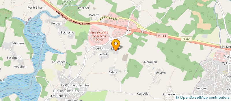 localisation de l'entreprise EARL FLEUR DES SEPT ILES  PLOUGOUMELEN