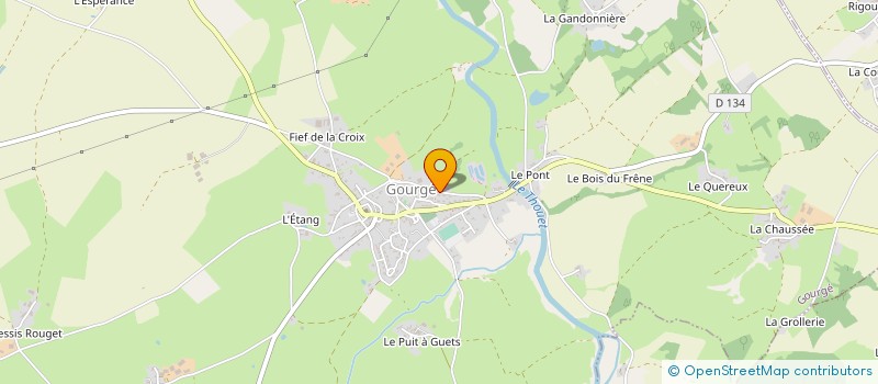 localisation de l'entreprise EARL FLEURS DE GATINE  GOURGE