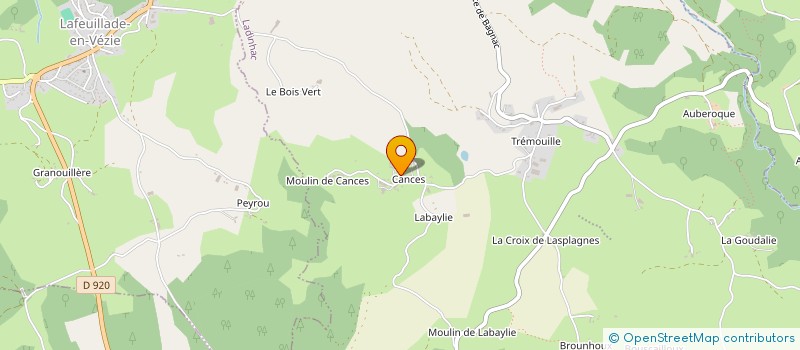 localisation de l'entreprise EARL FLEYS à LADINHAC