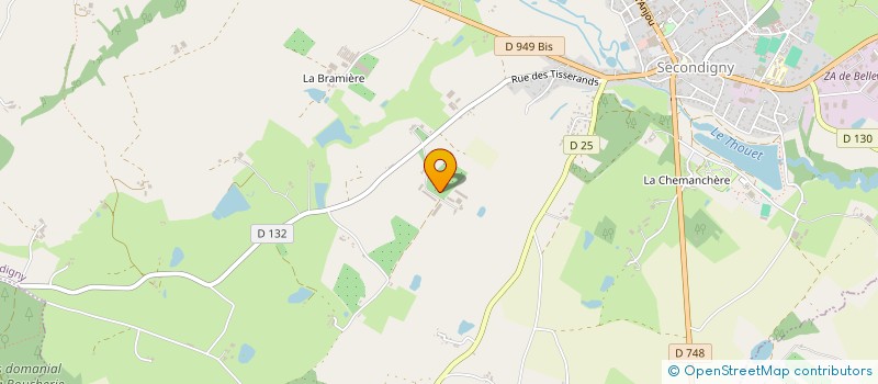 localisation de l'entreprise EARL FLORALE  SECONDIGNY