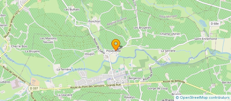 localisation de l'entreprise EARL FLORENCE ET DIDIER CONDEMINE à CERCIE