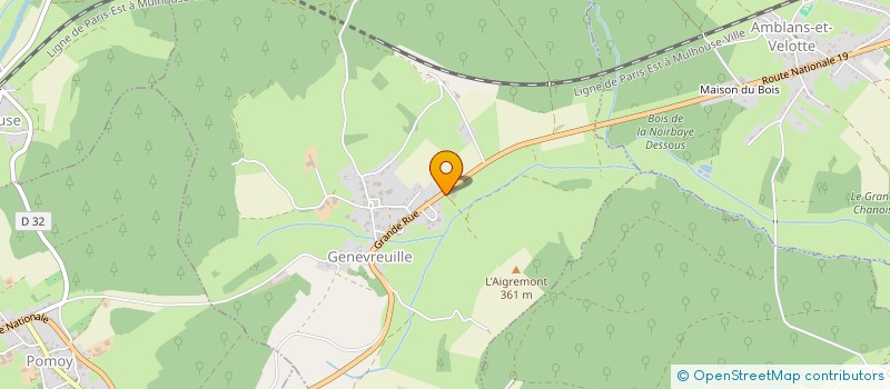 localisation de l'entreprise EARL FLORENT MARCHAL  GENEVREUILLE