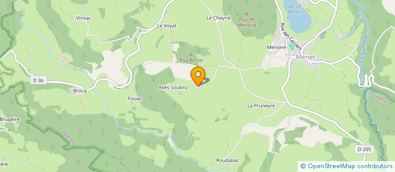 localisation de l'entreprise EARL FLORET à MENET
