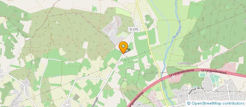 localisation de l'entreprise EARL FONT DE LA ROUQUETTE  CALVISSON