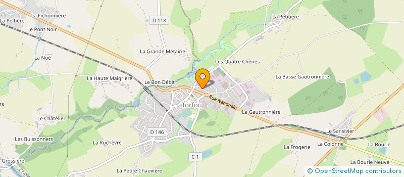 localisation de l'entreprise EARL FONTENEAU  SEVREMOINE