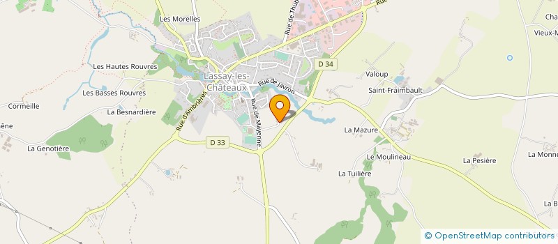 localisation de l'entreprise EARL FORGET à LASSAY-LES-CHATEAUX